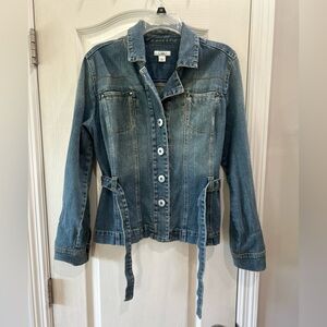 Women’s Belted Jean Jacket